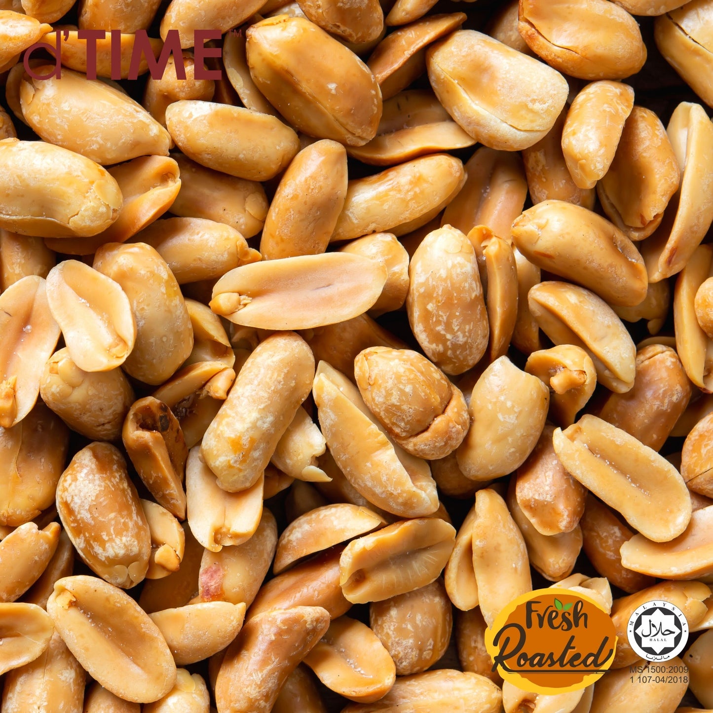 d'TIME Roasted Peanuts (100g),200g,500g
