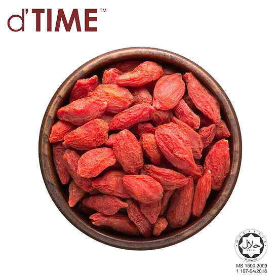 d'TIME Dried Goji Berry Grade 1 Size L Wolfberry, Goji Berri Merah 枸杞子 || 1kg, 500g, 200g & 100g