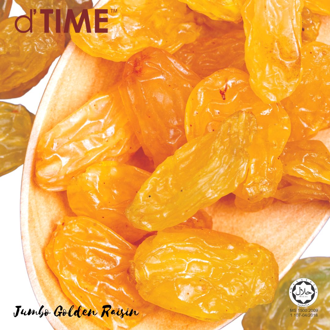 d'TIME Premium Dried Jumbo Raisin (200g,500g,1Kg)