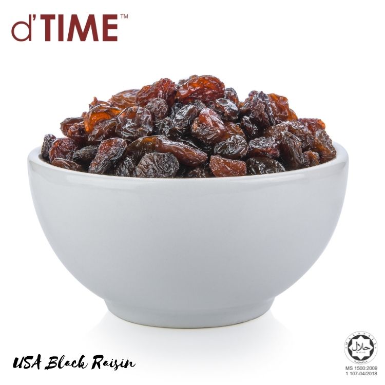 d'TIME USA Black Raisin || 1kg, 500g, 200g, 100g