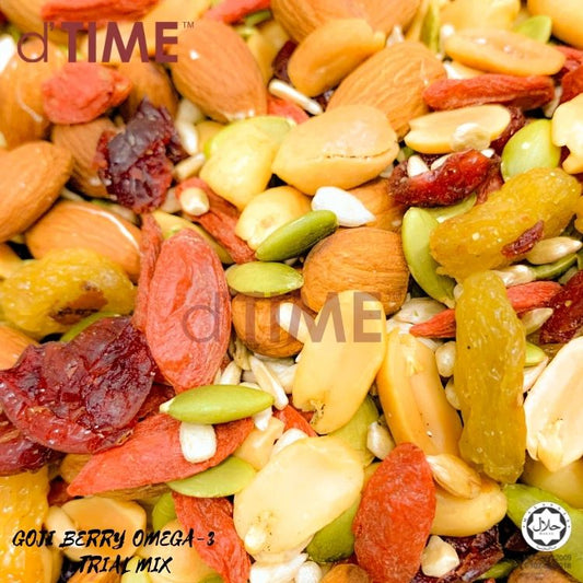 d'TIME Kindland GOJI BERRY OMEGA-3 TRAIL MIX (100g,200g,450g)