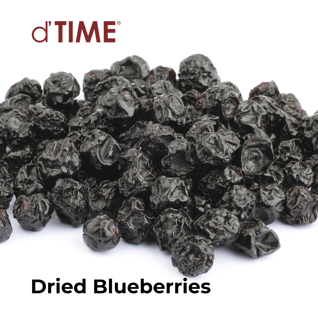 d'TIME Dried Blueberries 100g, 200g, 500g, 1kg