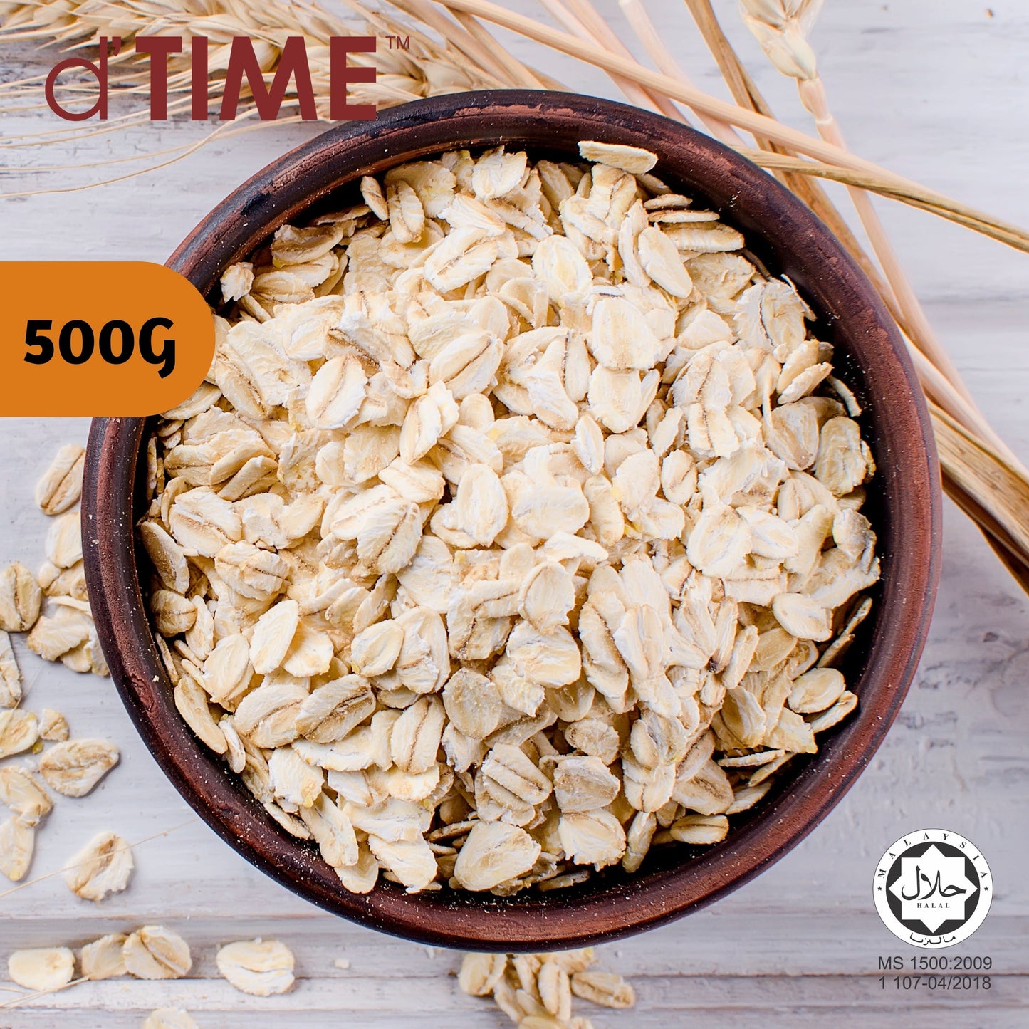 d'TIME Australian Rolled Oats (500g,1Kg)