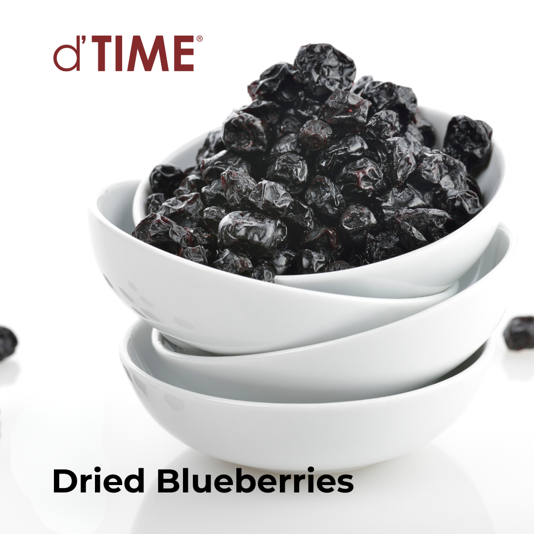 d'TIME Dried Blueberries 100g, 200g, 500g, 1kg