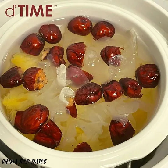 d'TIME CHINA XINJIANG RED DATES SIZE L, 红枣 || 500G, 1KG