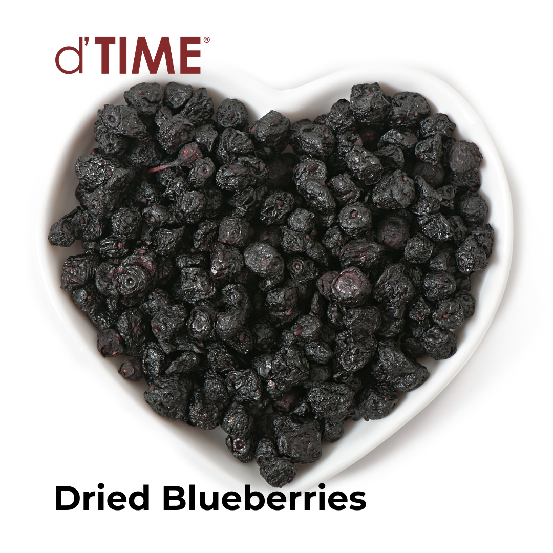 d'TIME Dried Blueberries 100g, 200g, 500g, 1kg