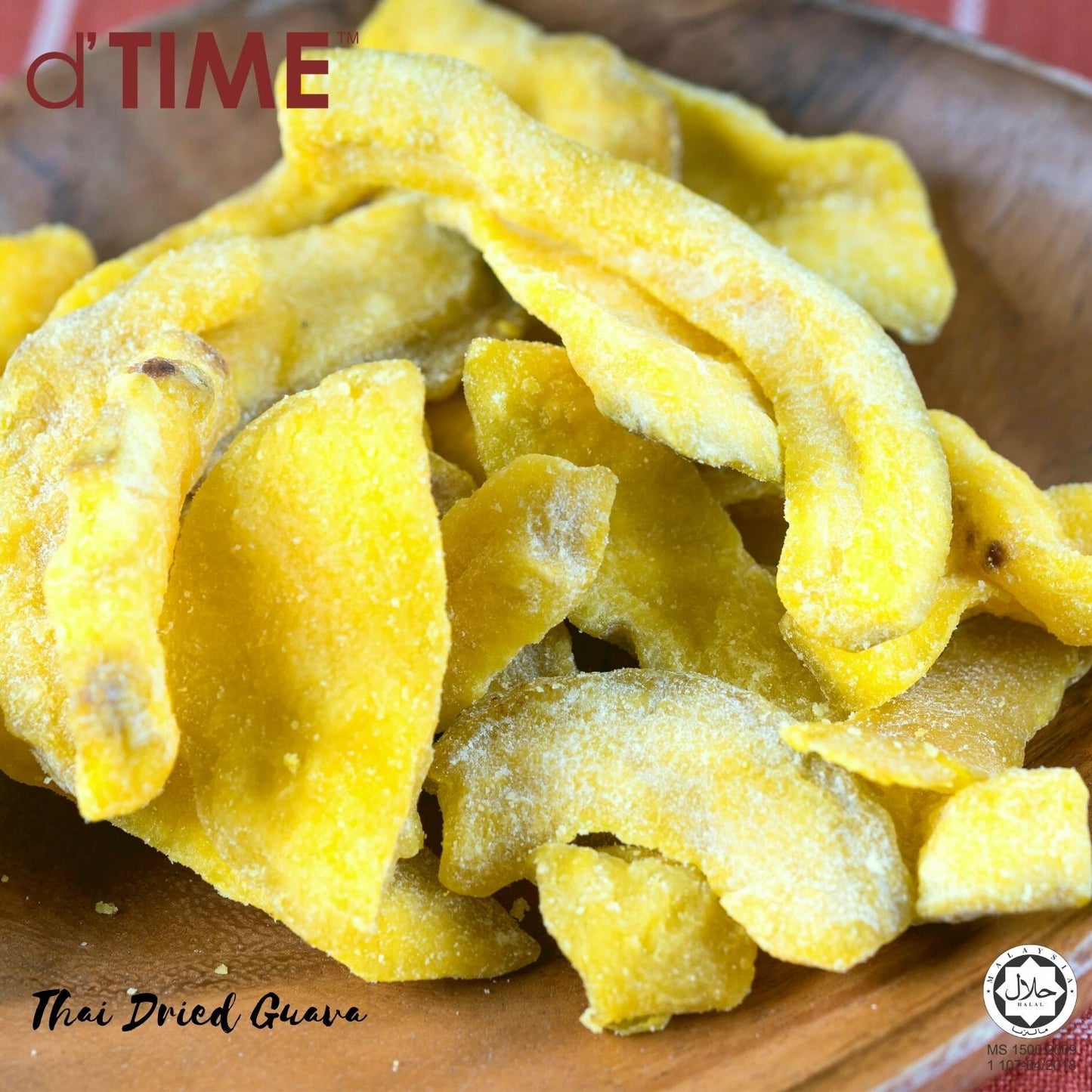 d'TIME Kindland Dried Guava (500g,1Kg), Bulk Pack Dried Guava, Dried Fruit, Guava, Vegan, Natural