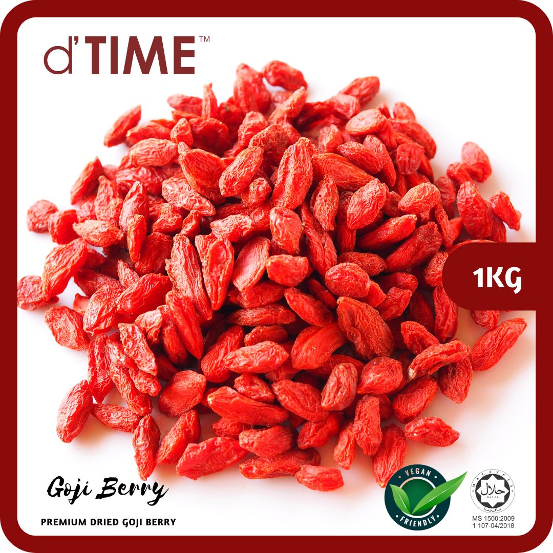 d'TIME Dried Goji Berry Grade 1 Size L Wolfberry, Goji Berri Merah 枸杞子 || 1kg, 500g, 200g & 100g