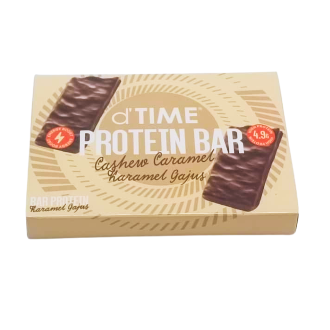 d'TIME Protein Bar Cashew Caramel Box || (3 PACK/BOX)