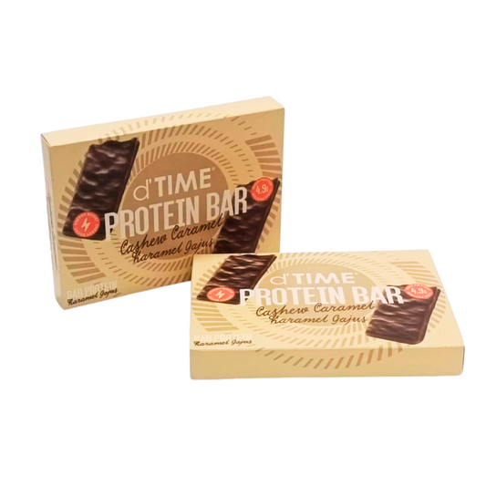 d'TIME Protein Bar Cashew Caramel Box || (3 PACK/BOX)