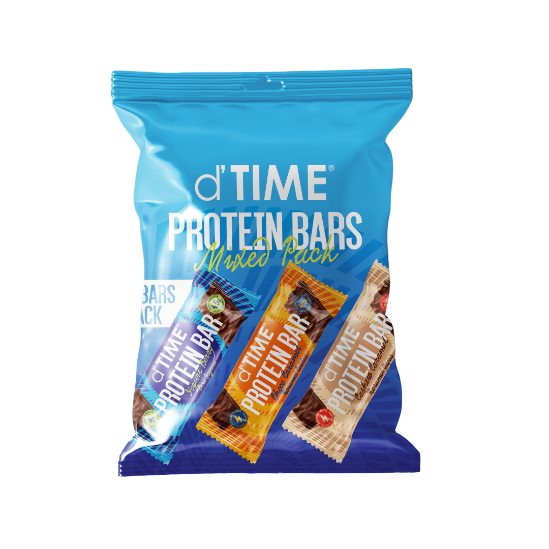 d'TIME Protein Bar Variety Mix Pack || (6 PACK/BAG)