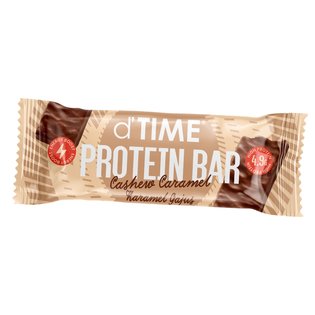 d'TIME Protein Bar Cashew Caramel Box || (3 PACK/BOX)