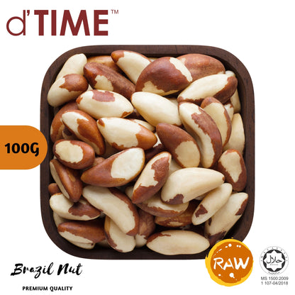 d'TIME Raw Brazil Nut (1kg), 500g , 200g