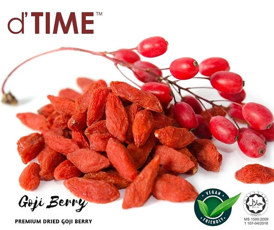 d'TIME Dried Goji Berry Grade 1 Size L Wolfberry, Goji Berri Merah 枸杞子 || 1kg, 500g, 200g & 100g