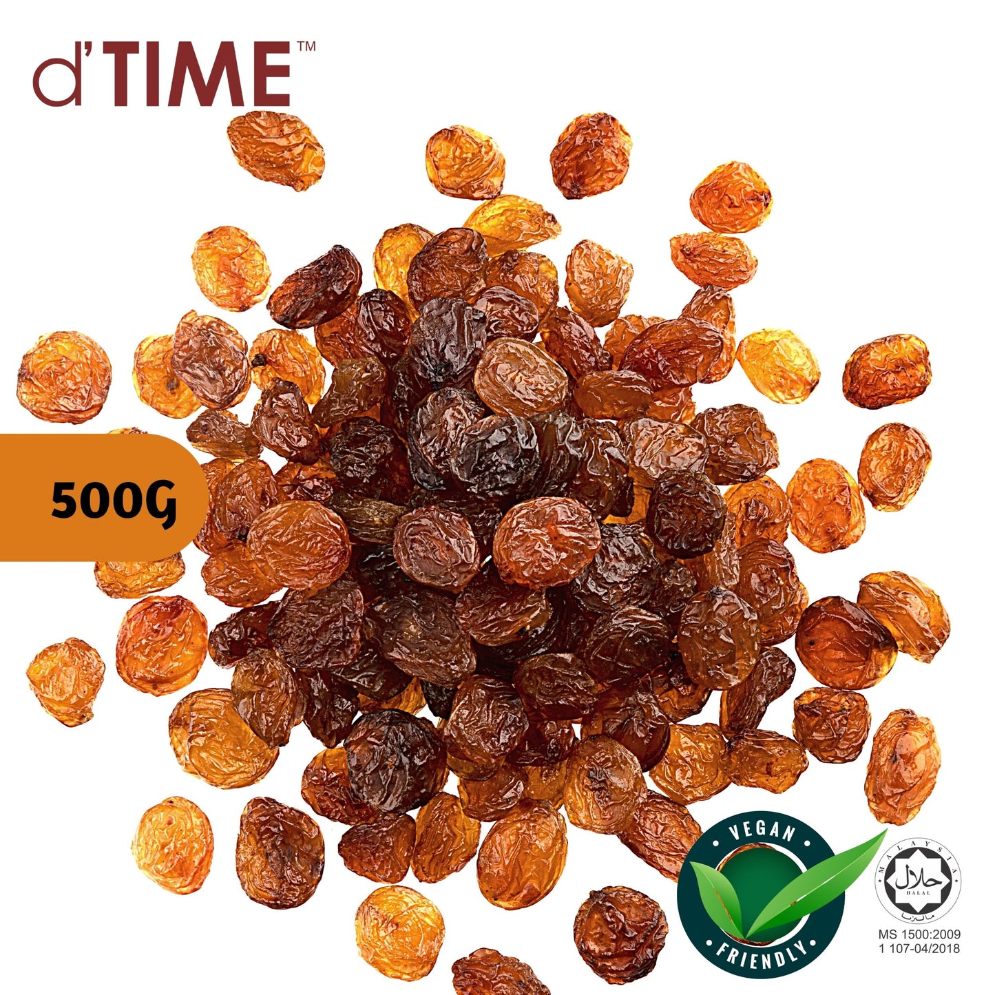 d'TIME Sultana Raisins (500g)