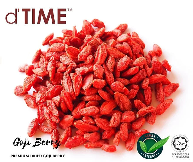 d'TIME Dried Goji Berry Grade 1 Size L Wolfberry, Goji Berri Merah 枸杞子 || 1kg, 500g, 200g & 100g