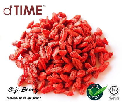 d'TIME Dried Goji Berry Grade 1 Size L Wolfberry, Goji Berri Merah 枸杞子 || 1kg, 500g, 200g & 100g