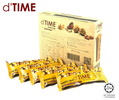 2 BOX of dTIME Energy Bar, Chocolate Boxes, Natural Bar, Healthy Snack Bar with Dark Chocolate & Premium Nuts || TWIN-PACK (10 BARS X 30G)