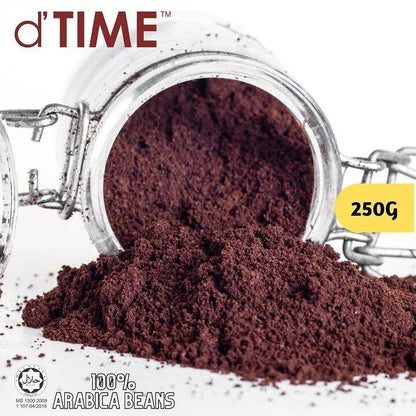 d'TIME Premium Arabica Coffee Bean [Whole Beans / Ground Coffee] [250g]