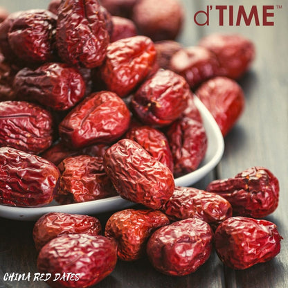 d'TIME CHINA XINJIANG RED DATES SIZE L, 红枣 || 500G, 1KG