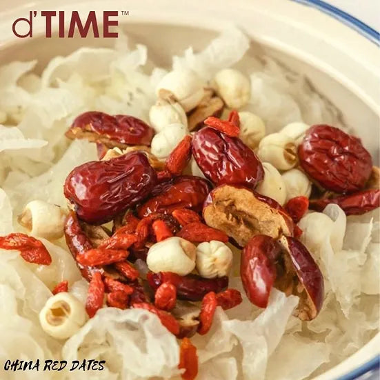 d'TIME CHINA XINJIANG RED DATES SIZE L, 红枣 || 500G, 1KG