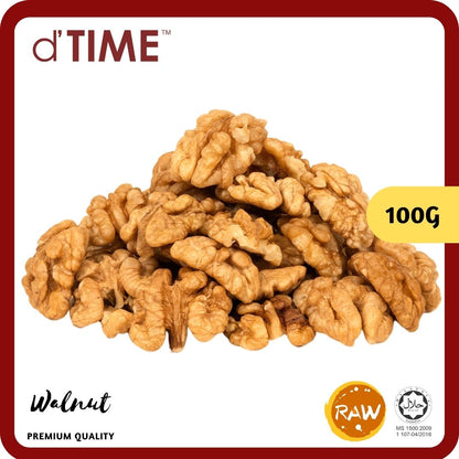 d'TIME Premium Raw Walnut (80g,100g,200g,500g,1Kg)