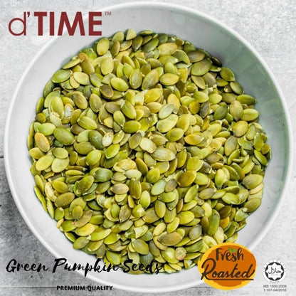 d'TIME Premium Roasted Pumpkin Seeds (100g,160g,200g,500g,1Kg)