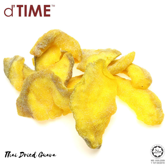 d'TIME Kindland Dried Guava (500g,1Kg), Bulk Pack Dried Guava, Dried Fruit, Guava, Vegan, Natural