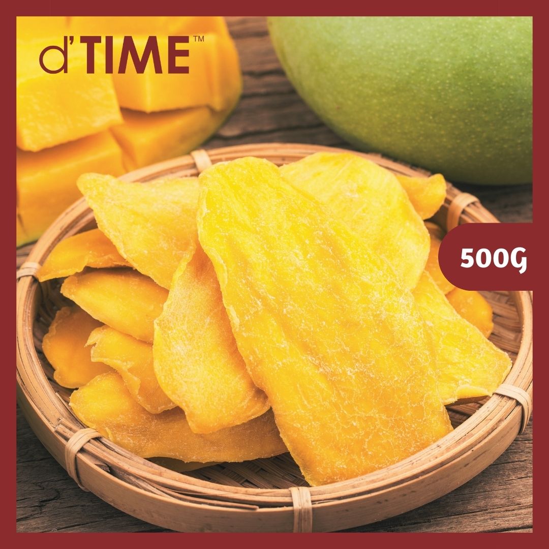d'TIME Low Sugar Thai Natural Dried Mango Slice Ready to Eat || 500G & 1KG