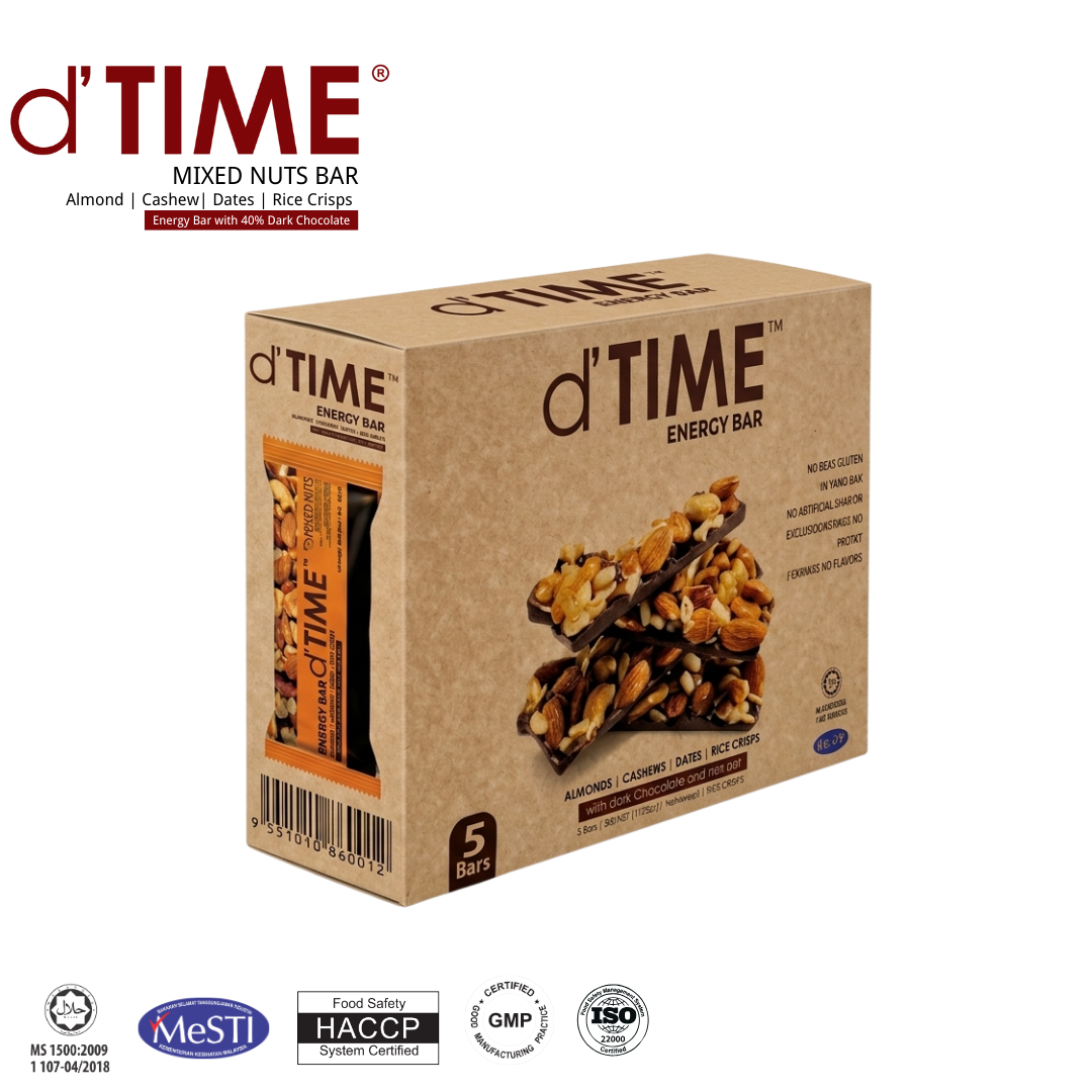 d'TIME Energy Bar™ Original [Gift Box, 5bars/Box]