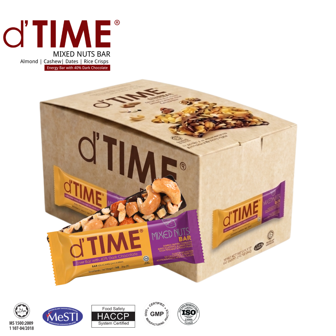 d'TIME Energy Bar™ [30bars/Box, 30g/bar]