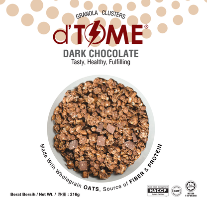 d'TIME Granola Clusters - Dark Chocolate 格兰诺拉麦片 [216/Box]