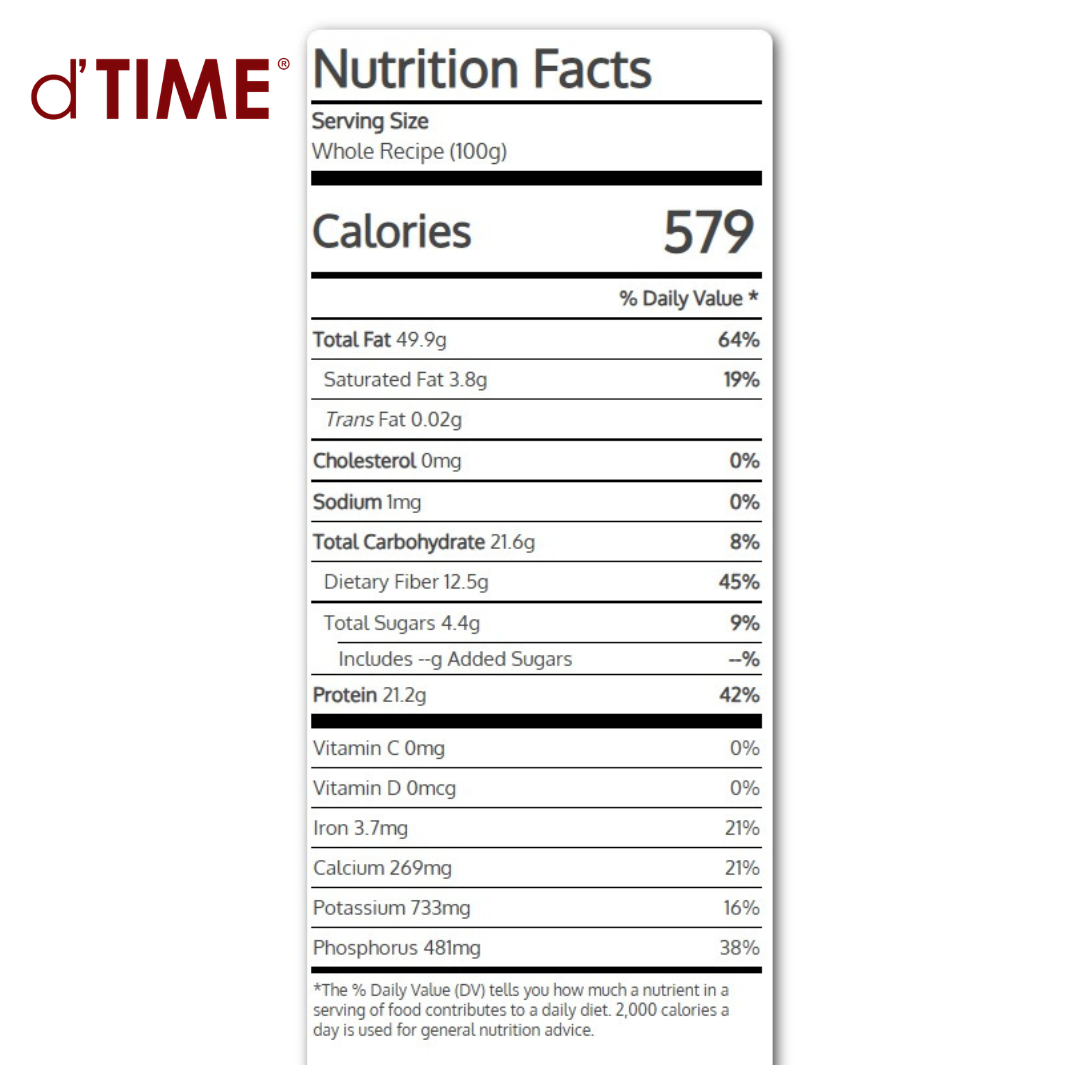 d'TIME USA Raw Almond, Almonds, Raw Almond 100g, Almond Nuts, Badam 100g, Badam Mentah, 美国生杏仁果, 生杏仁 100g, Ready Stock