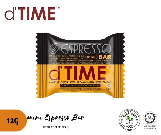d'TIME Espresso Energy mini Bar™ [SINGLE mini BAR]